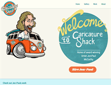 Tablet Screenshot of caricatureshack.co.uk